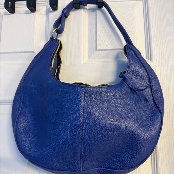 Blue Leather Women's Bag - Picture 2 of 3